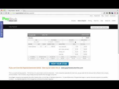 PayStub Direct Overview