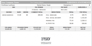 Easy Paystub Generator - Free Paystub Generator with Taxes