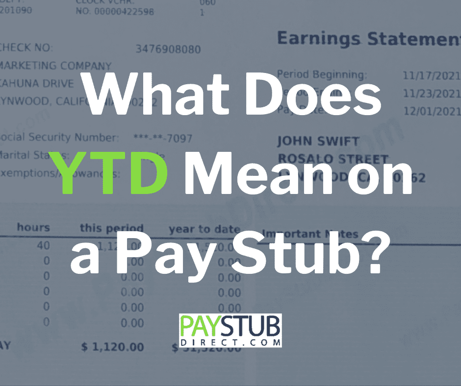 ytd meaning report card