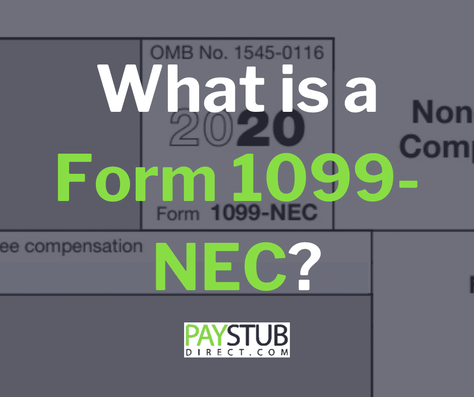 What is Form 1099 NEC and Who Has to File It